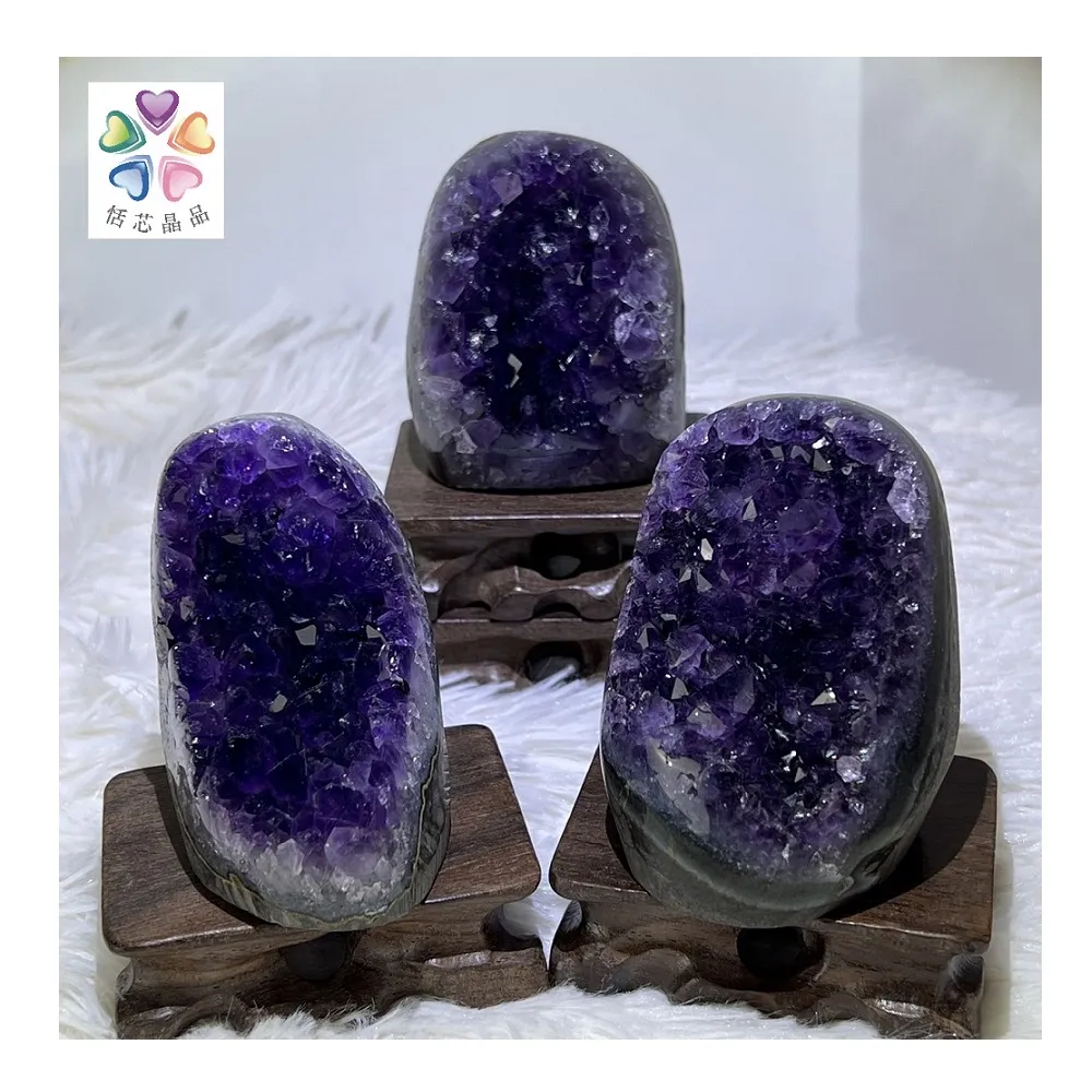 【恬芯晶品】頂級烏拉圭紫晶鎮 ESPPRO隨機出貨(帝王紫水晶擺件辦公室開運水晶招財招貴人風水擺件鎮宅擋煞)