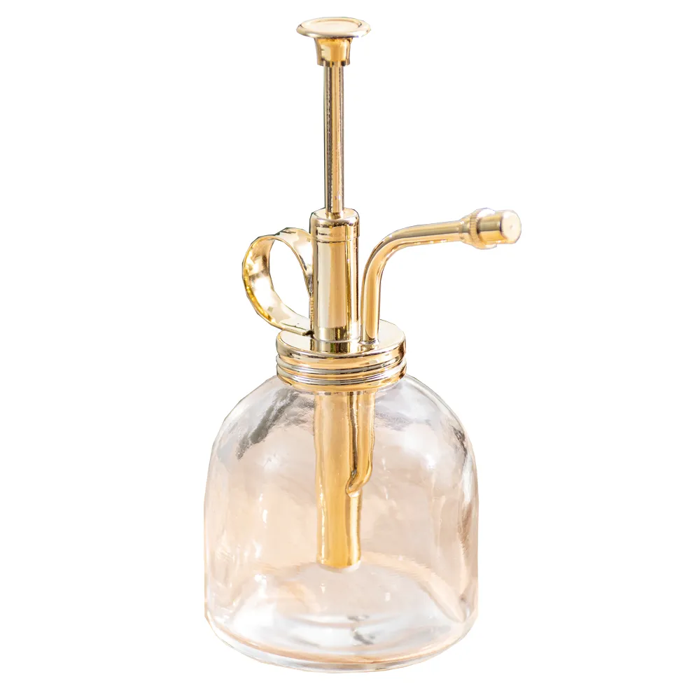 【拜爾家居】花藝噴水瓶(MIT台灣製造 外銷產品 黃銅噴嘴 玻璃瓶 植物噴壺 萬用噴瓶 招財噴霧)