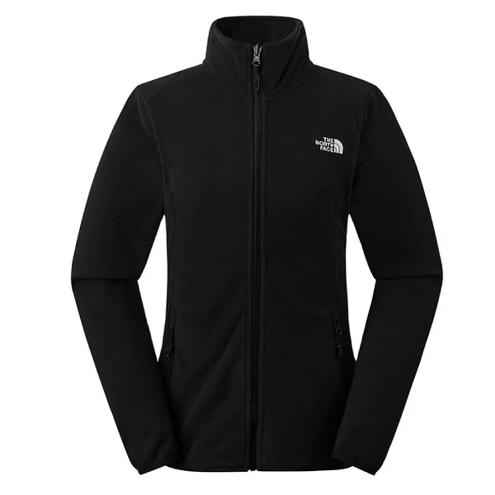【The North Face】女 舒適保暖立領抓絨外套.保暖夾克.休閒運動戶外夾克(8AYF-JK3 宇宙黑)