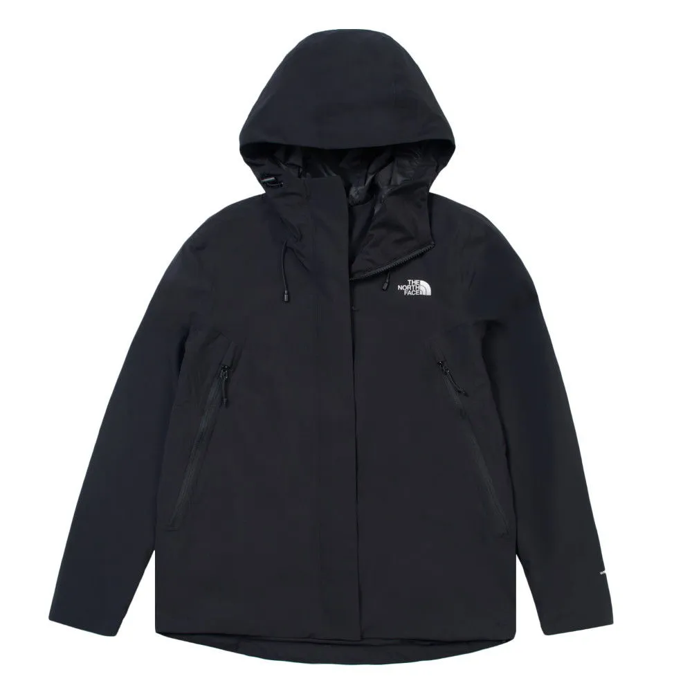 【The North Face】TNF 休閒 運動 DWR防潑水輕量風衣 W TWILIGHT SOFTSHELL JKT - AP 女 黑 (NF0A8CK7JK3)