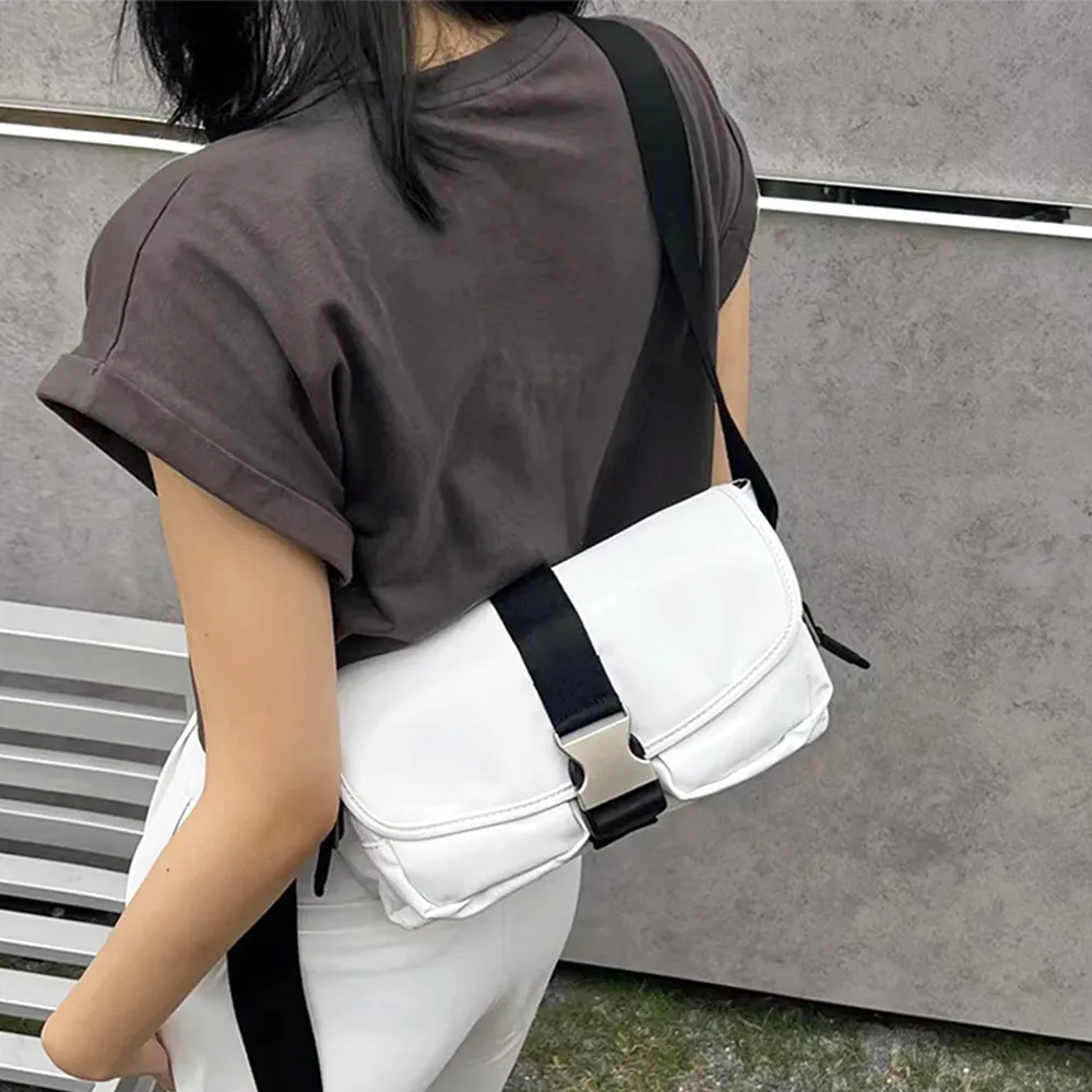 【LEEHER】雙11 女生/包包/斜背小方包/工裝包/休閒防水包 小包/黑色斜背包/白色包/大容量側背包
