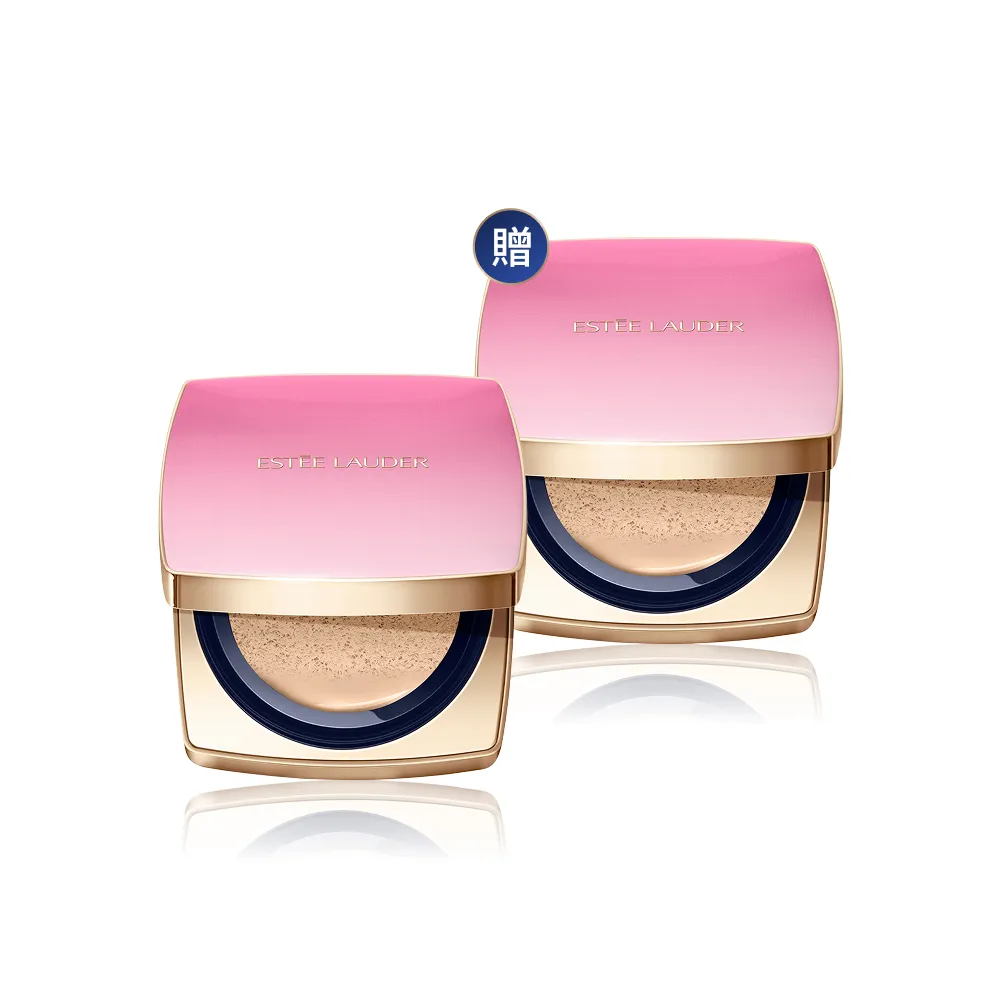 即期品【Estee Lauder 雅詩蘭黛】粉持久完美鎖妝氣墊粉餅SPF45(冰紛莓果限定版/一盒一蕊/IU同款)