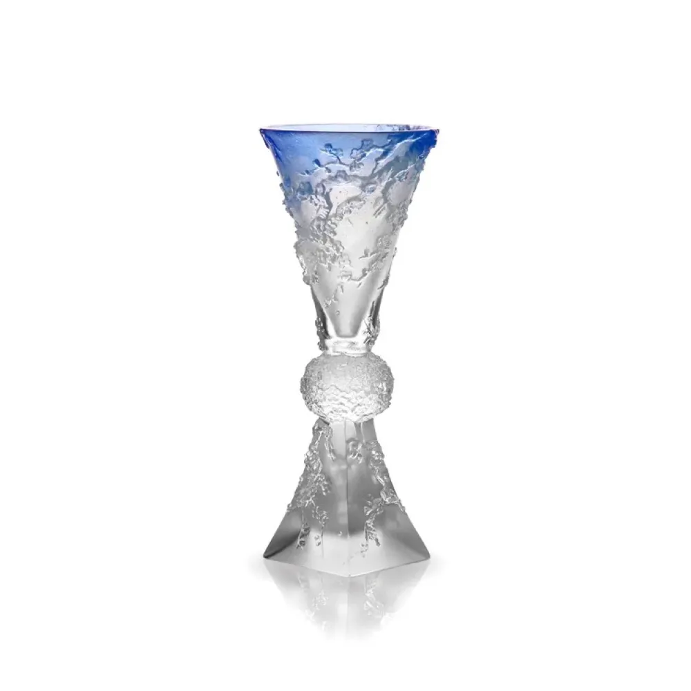 【琉璃工房】白馬杯 梅花入厝禮生日退休朋友合作(禮物/琉璃/水晶/藝術品/禮贈/企業)