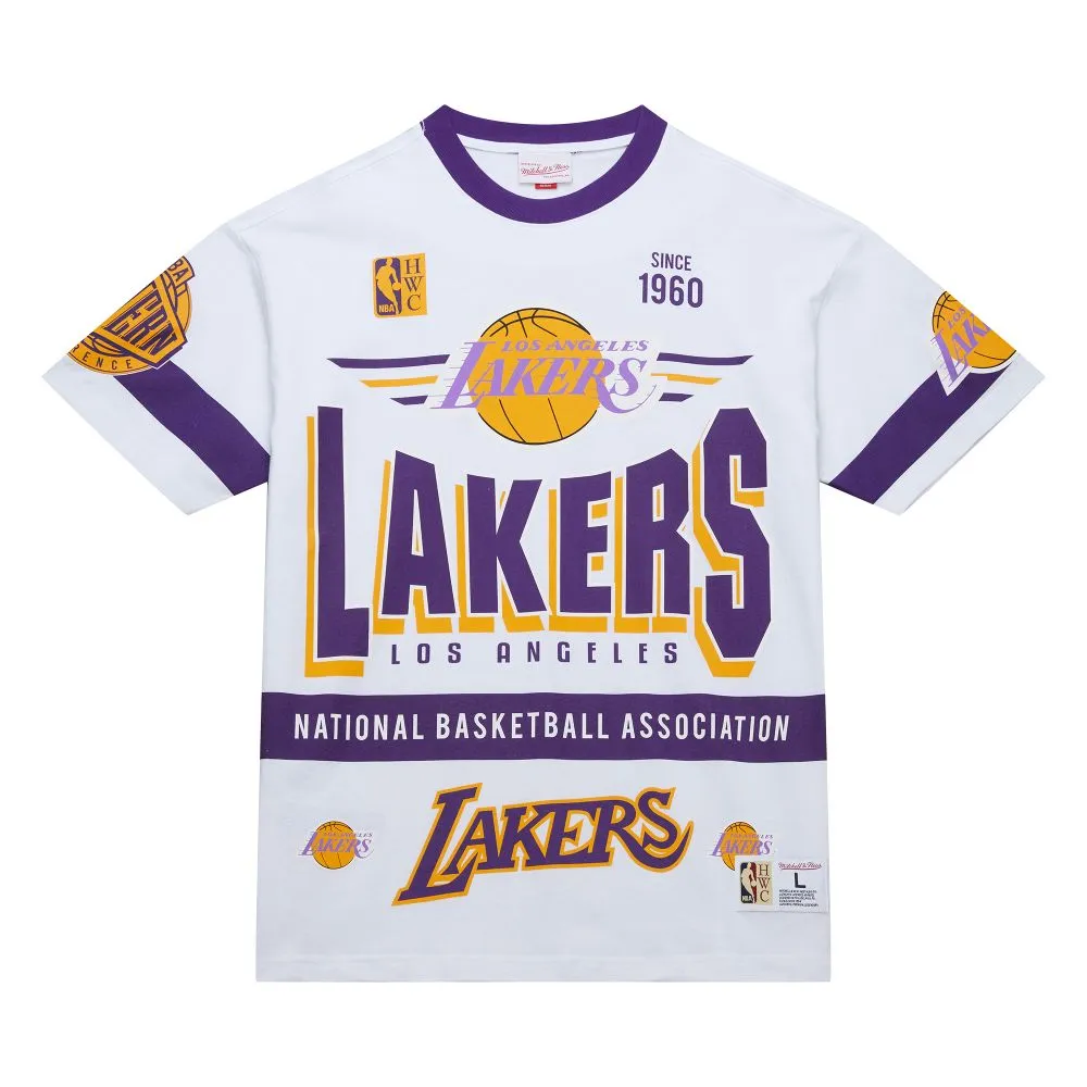 【MITCHELL & NESS】NBA TEAM ORIGINS PREMIUM SS TEE 湖人 白 短袖 上衣 T恤