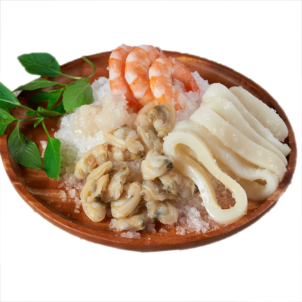 【海鮮主義】鮮凍海鮮什錦拼盤8盒(240g±10%/盒 約20-25塊/盒)