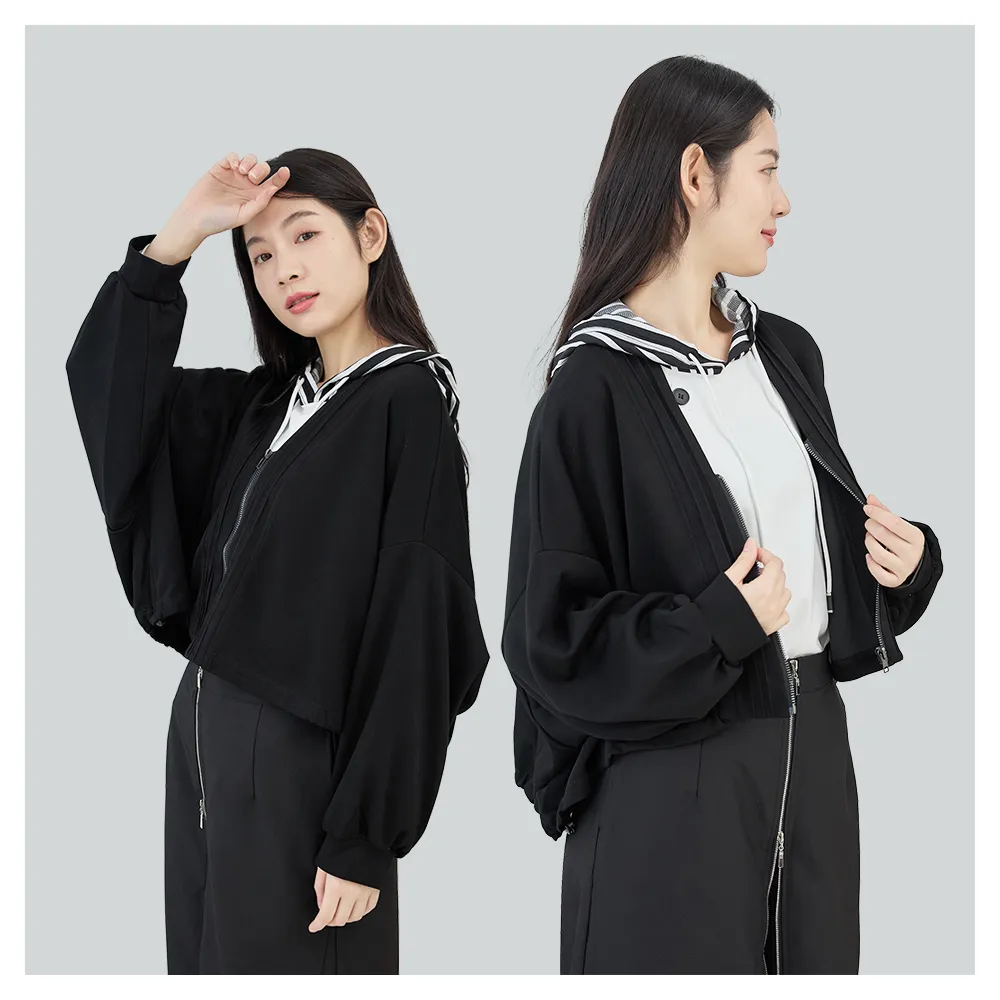 【iNio 衣著美學】連帽外套 秋冬新品 現貨 抽繩 連帽 長袖外套 CDW4708