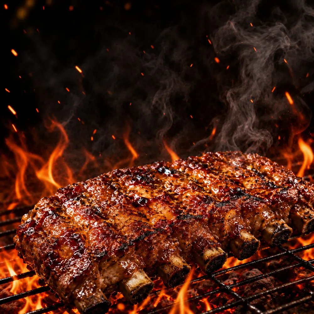 【海肉管家】BBQ和風炭烤豬肋排(3包_300g/包 中秋烤肉/露營必備)