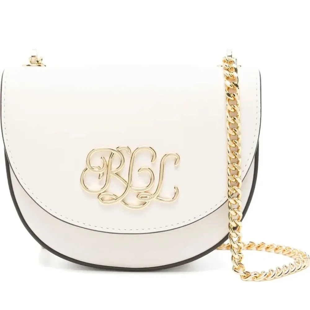 【RALPH LAUREN】雙11 WTLY CHN CBD 斜跨包 小號 白色女包包