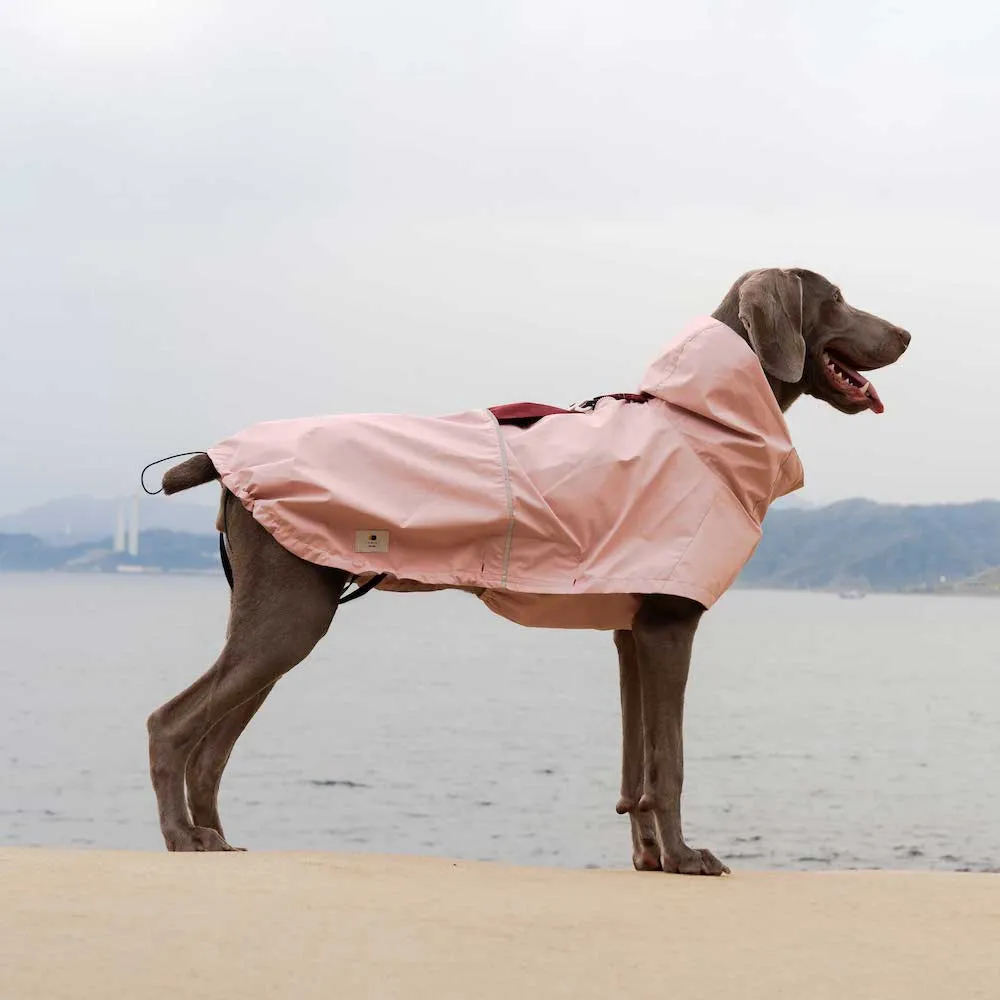 【CAMPET】Shield-X 全境防水雨衣-乾燥粉-XL-2XL(寵物全防水雨衣)