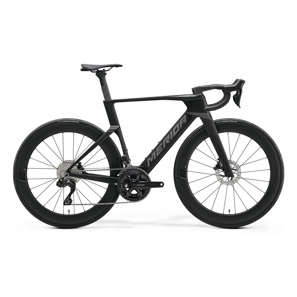 【MERIDA 美利達】銳克多REACTO 6000 CH版 低風阻空氣動力碳纖跑車(無附踏板/輕齒比50-34/碳纖板輪/105電變