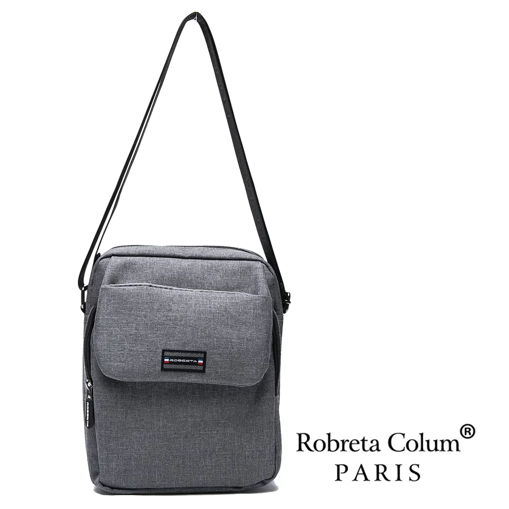 【Roberta Colum】雙11 型男嚴選防潑水側背斜背方包-共2色 防水包