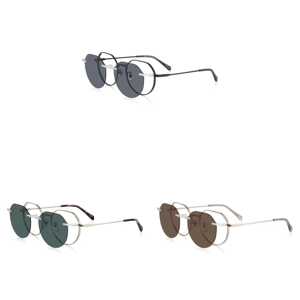 【OWNDAYS】SNAP系列磁吸式兩用 金屬光學鏡框(SNP1025X-5S)