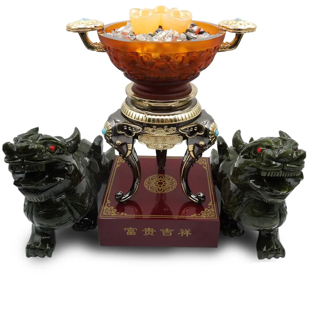 【鑫運來】金庫滿溢青玉貔貅組