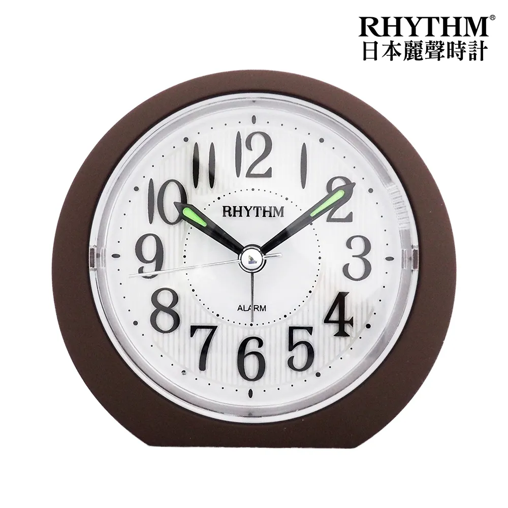 【RHYTHM 麗聲】官方直營 夾心餅乾EL節奏夜燈貪睡小鬧鐘(咖啡夾心)