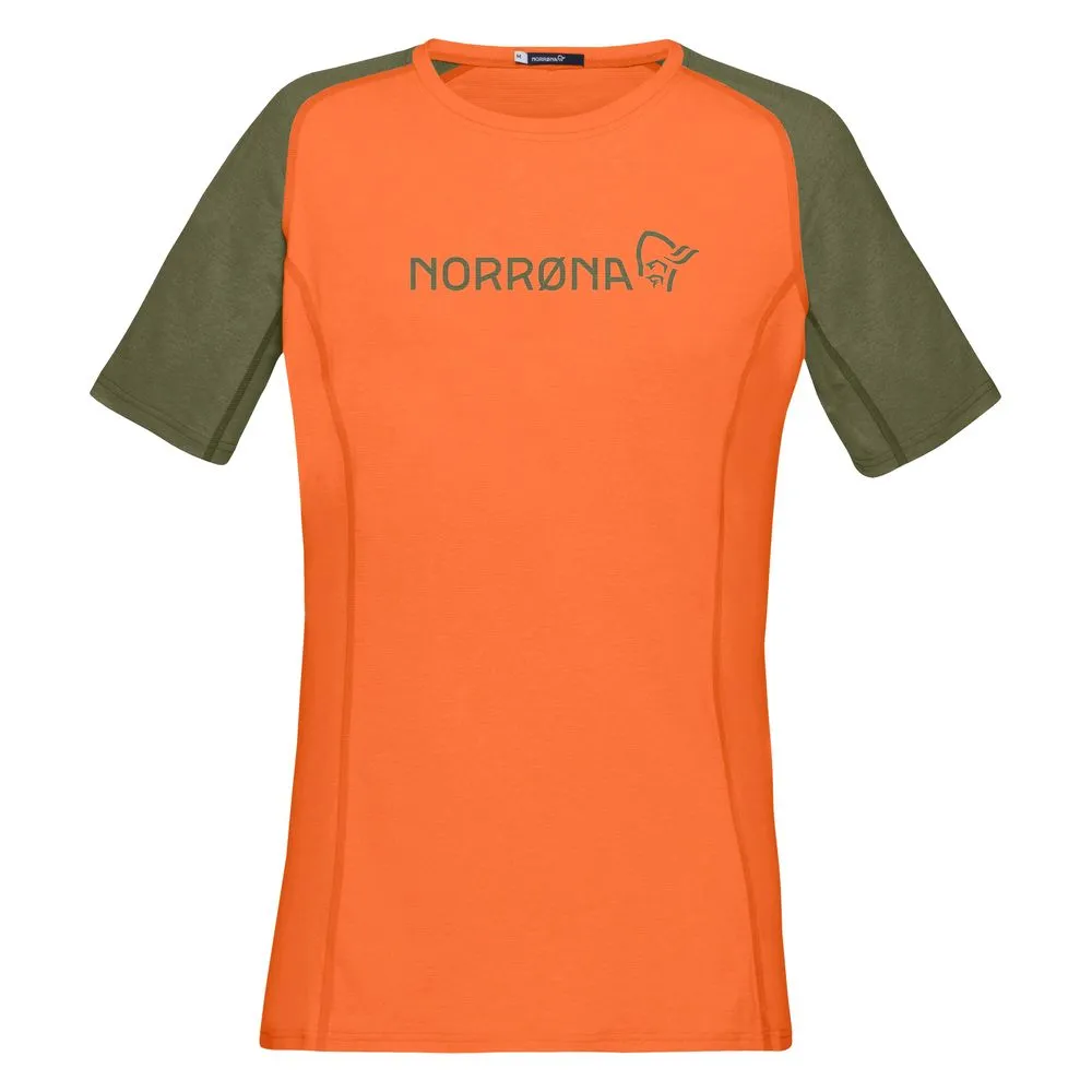 【NORRONA】fjora equaliser 短袖圓領上衣 女款 警示橘