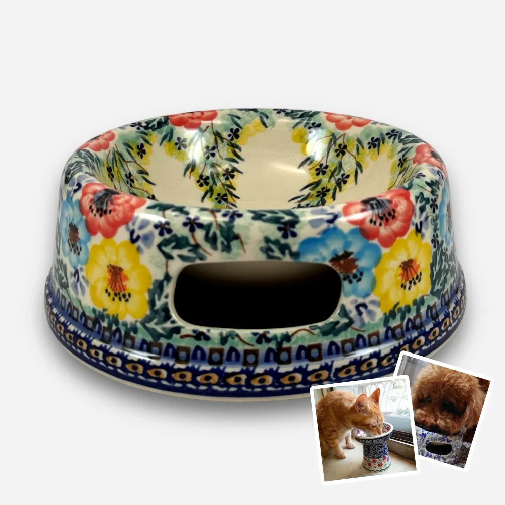 【SOLO 波蘭陶】波蘭製 Manufaktura 波蘭陶 17cm 寵物碗 圓形厚底碗 貓咪/中/小型犬適用