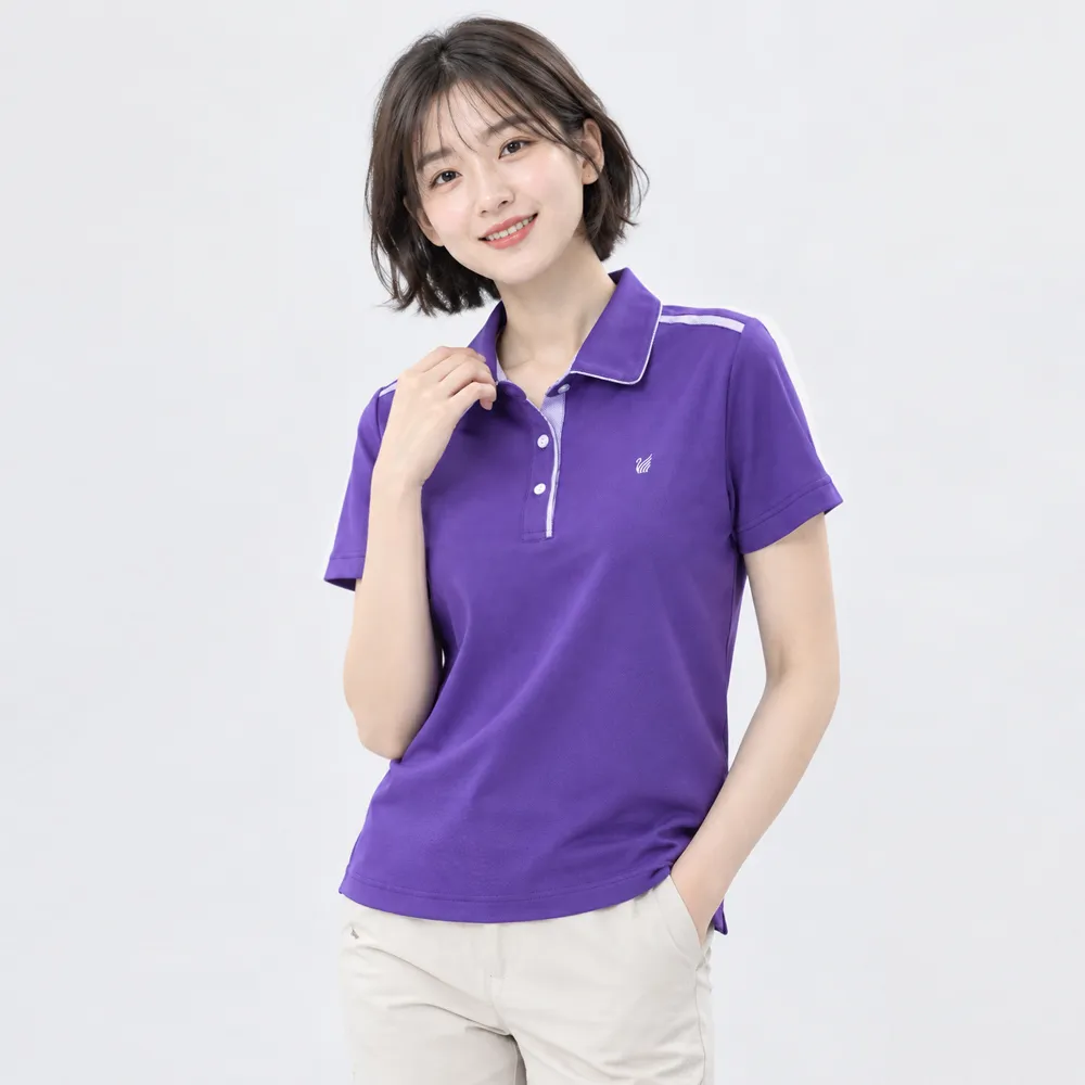 【遊遍天下】女款格紋抗UV防曬涼感吸濕排汗POLO衫  多色(M-5L大尺碼)