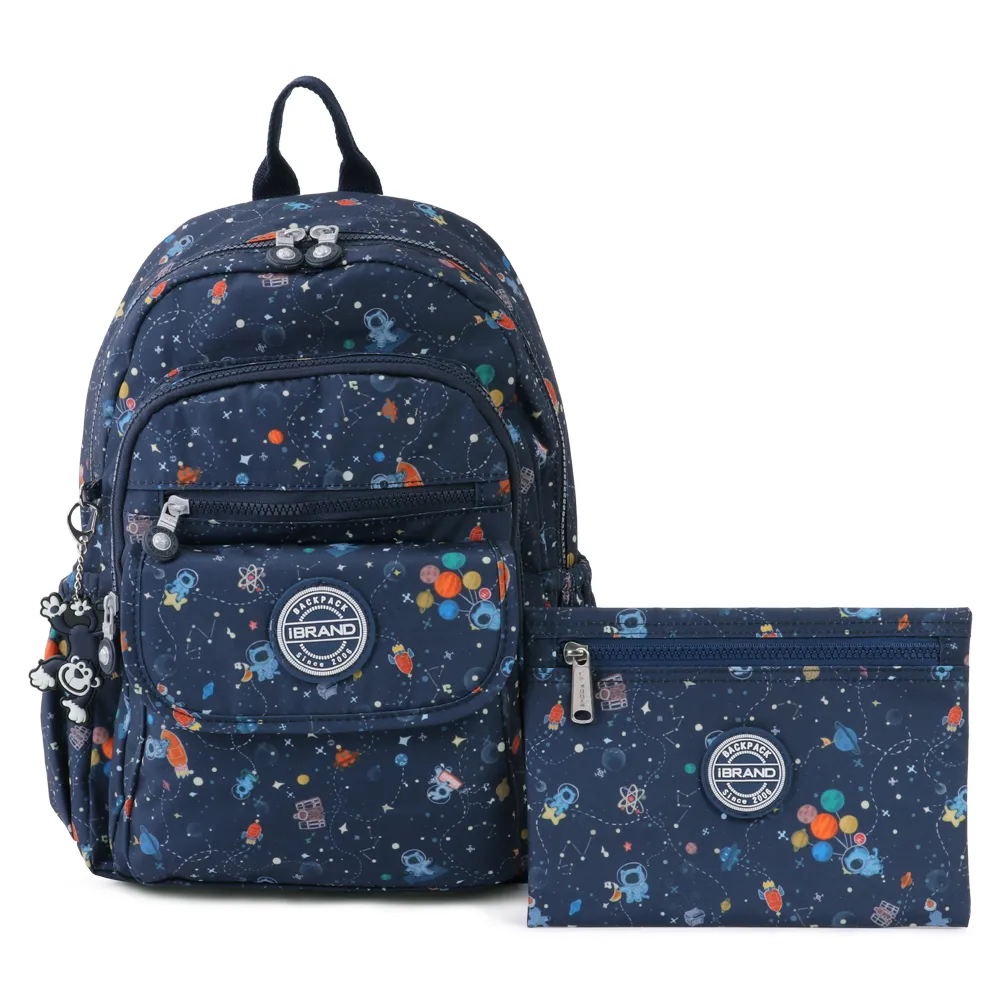 【iBrand】雙11 簡約輕盈尼龍多功能後背包(動物星球)