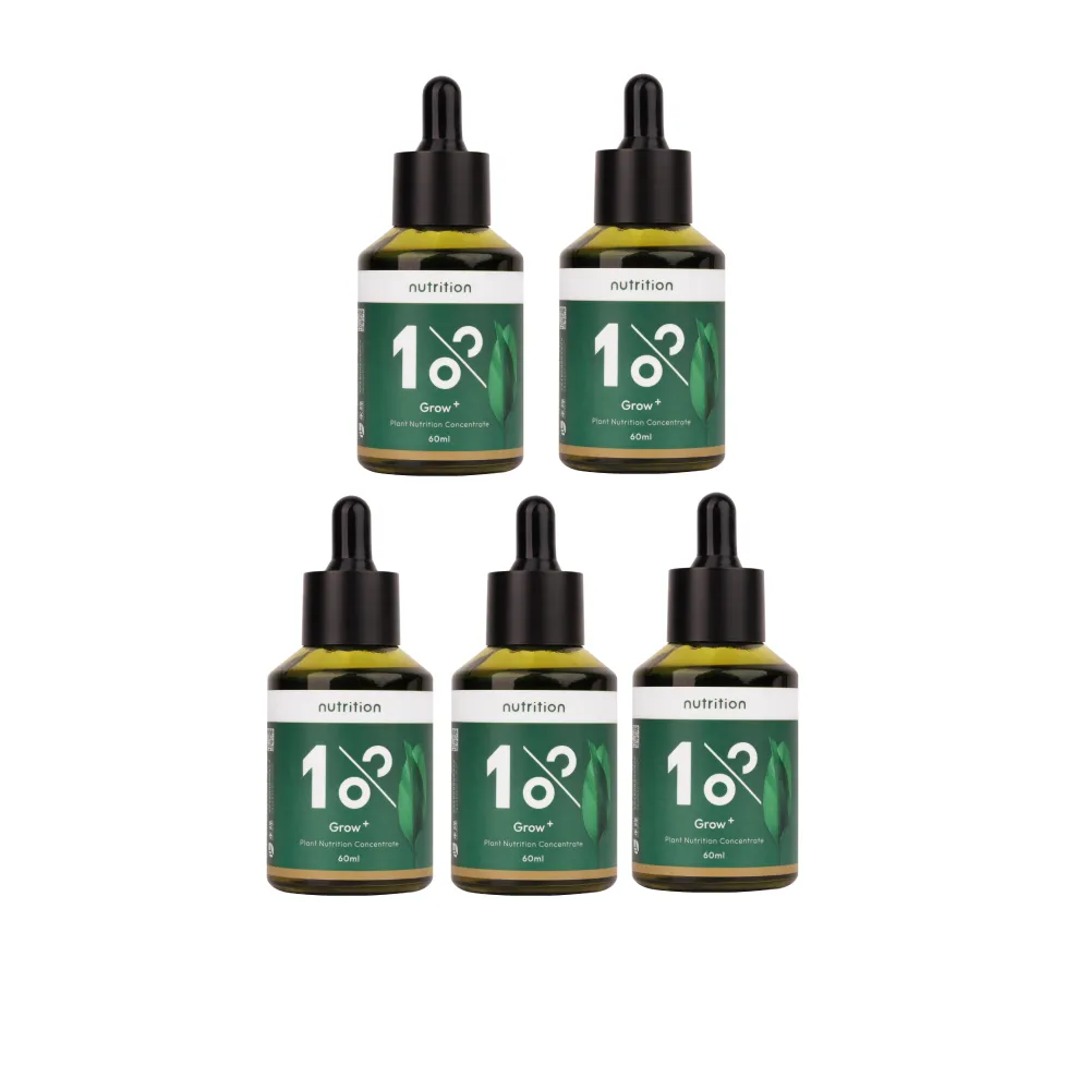 【1%植物關鍵】1%植物營養精華60ml*5(觀葉植物肥料 室內盆栽液肥 多肉植物養分 居家植栽營養劑 營養液)