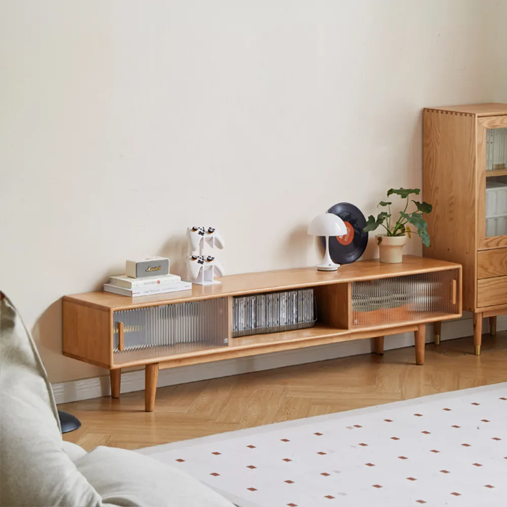【hoi! 好好生活】特別訂購★WH巧伴橡膠木實木電視櫃1.2M 原木色 Y520N02