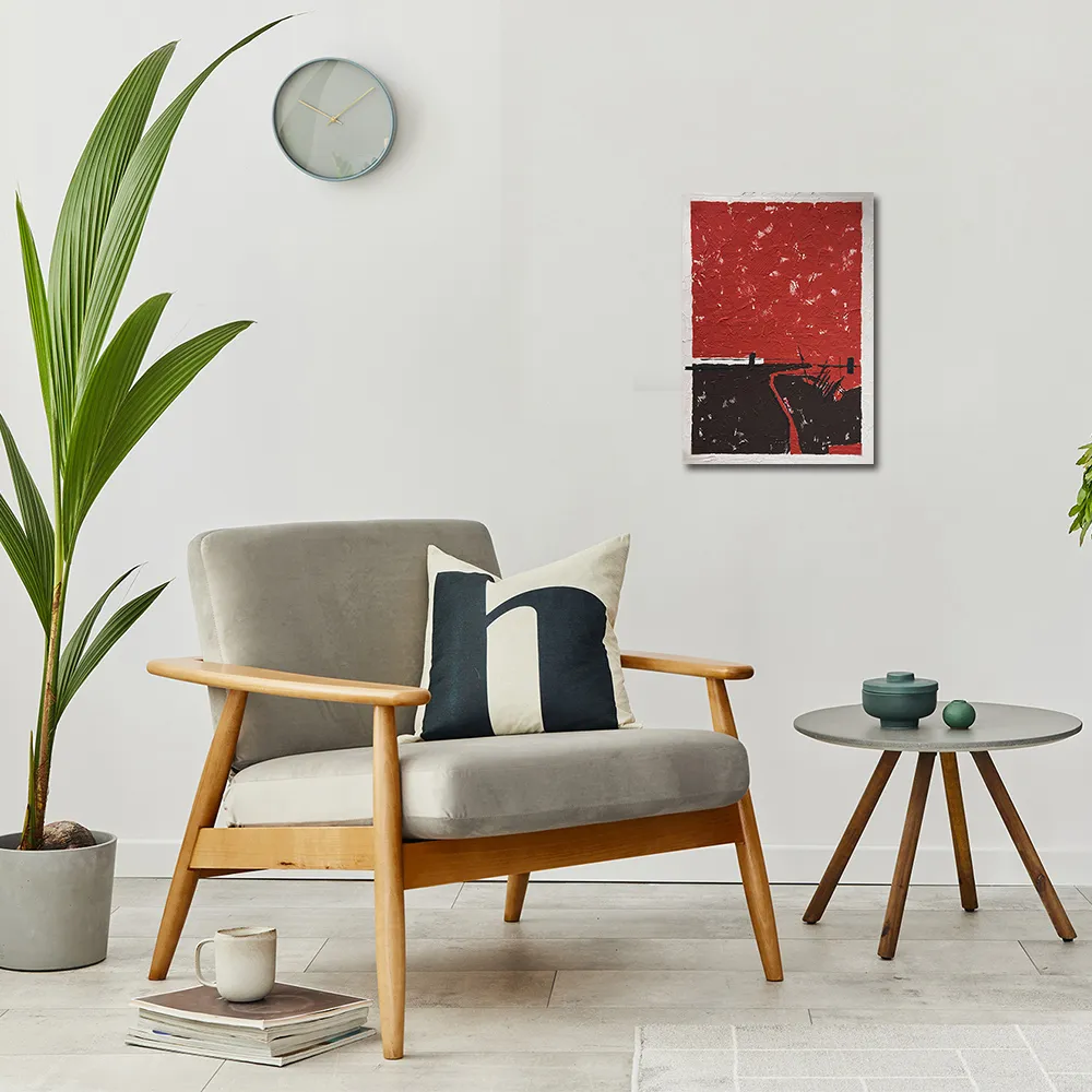 【御畫房】當代國家級展覽畫家 抽象系列手繪油畫70×100cm(DB-172)