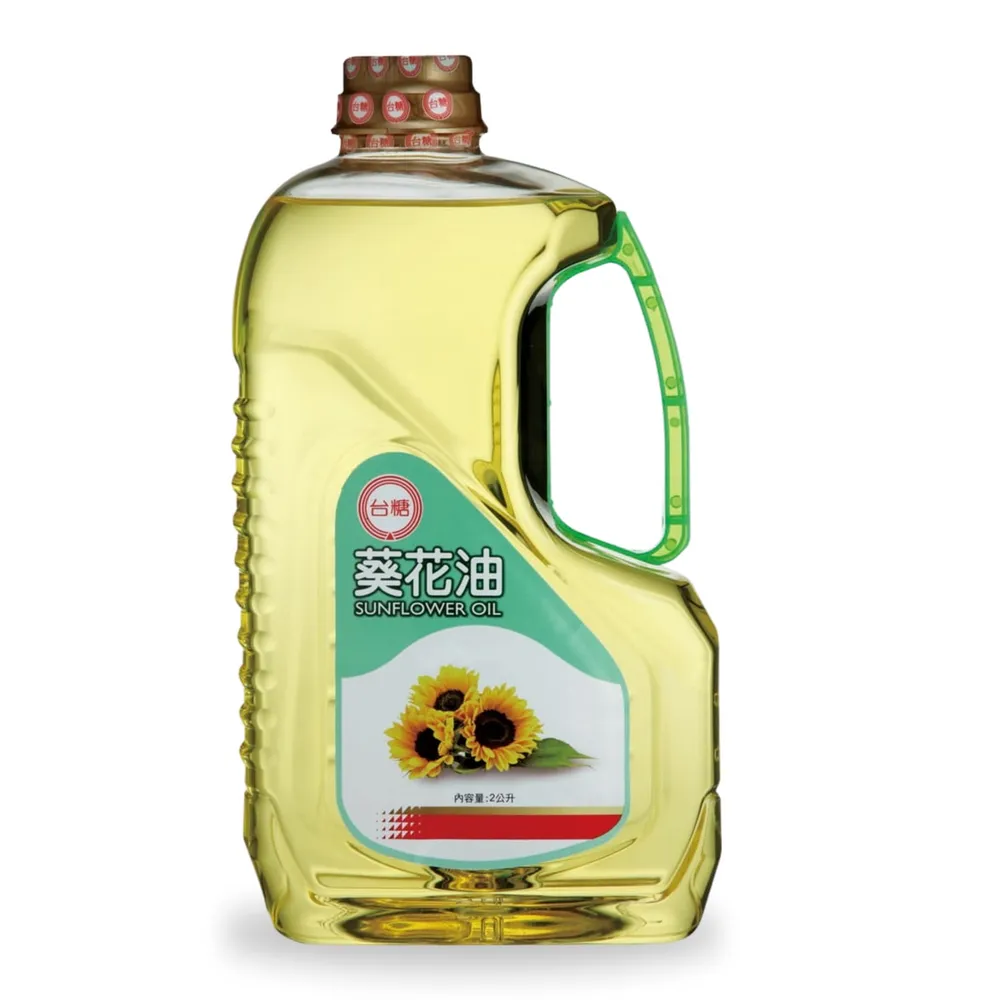 【台糖】葵花油 2L/瓶 x9入/箱(不飽和脂肪酸80% 台糖嚴選100%純葵花油)