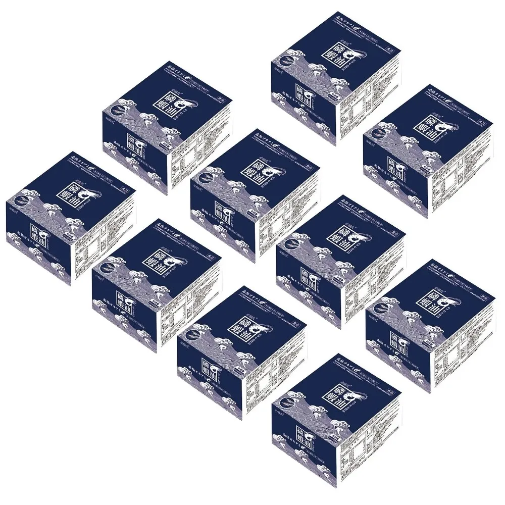 【草本之家】南極磷蝦油軟膠囊10入組60粒/入(DHA.EPA.Q10.磷脂質.蝦紅素)
