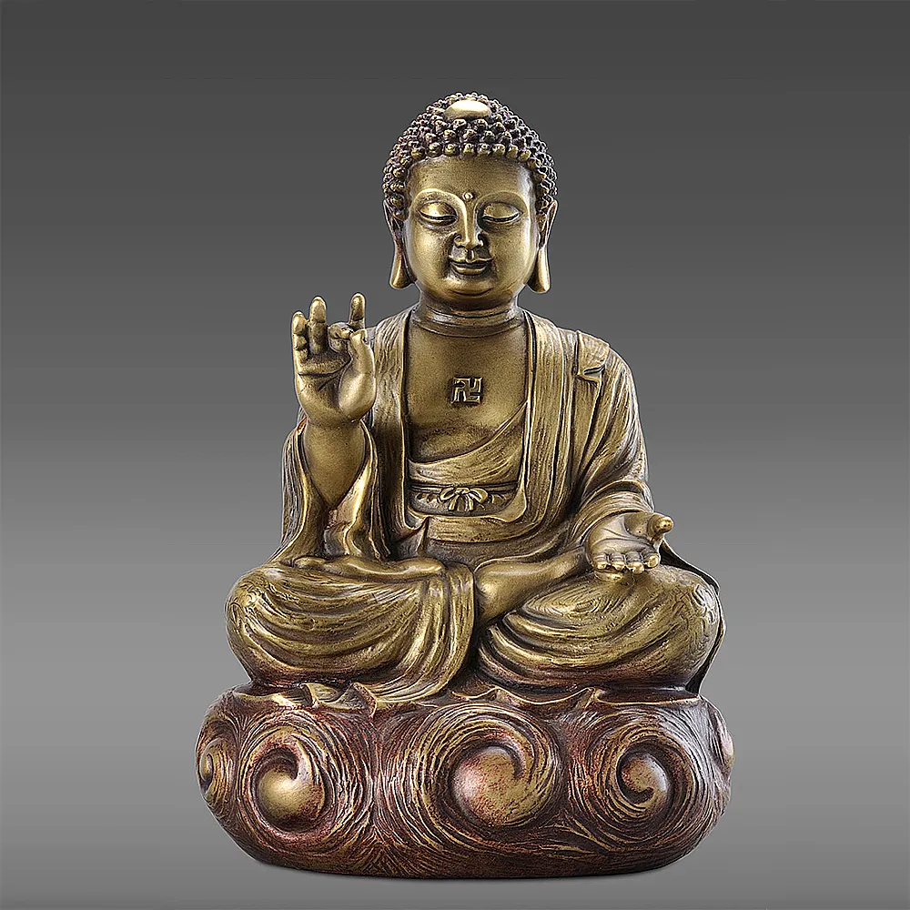 【開運陶源】羅廣維老師 原創(佛陀 釋迦牟尼佛 銅雕)