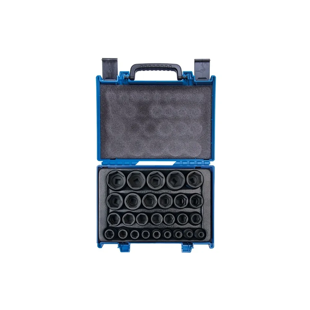 【KING TONY】專業級工具 27件式 1/2  DR. 氣動六角套筒組 KT4427MP(KT4427MP)