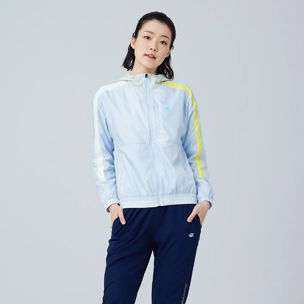 【BATIS 巴帝斯】玩色拼接風衣外套 - 女 - 三色(防風、防潑水)