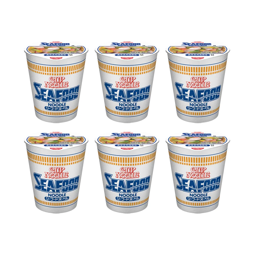 【NISSIN 日清】合味道原味系列杯麵 六入組杯麵(海鮮味70g/杯x6杯組)