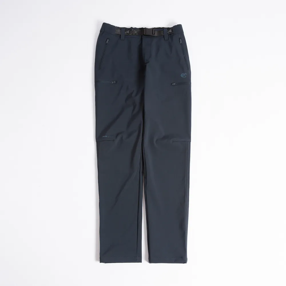 【ADISI】女Softshell撥水防風輕量保暖長褲 AP2421032 深藍色 S-2XL(3L 防風膜 磨毛 防潑水)