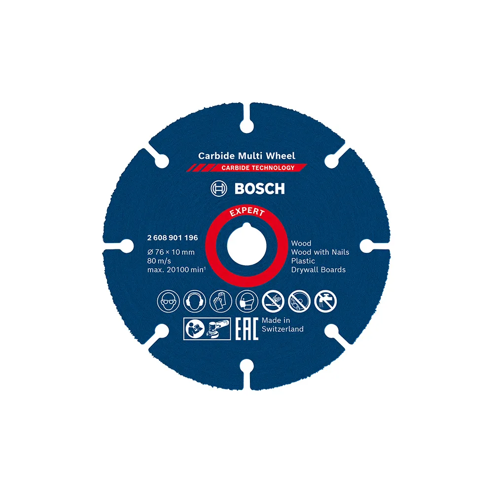 【BOSCH 博世】超耐久鎢鋼多功能切片 76 x 0.9 x 10mm