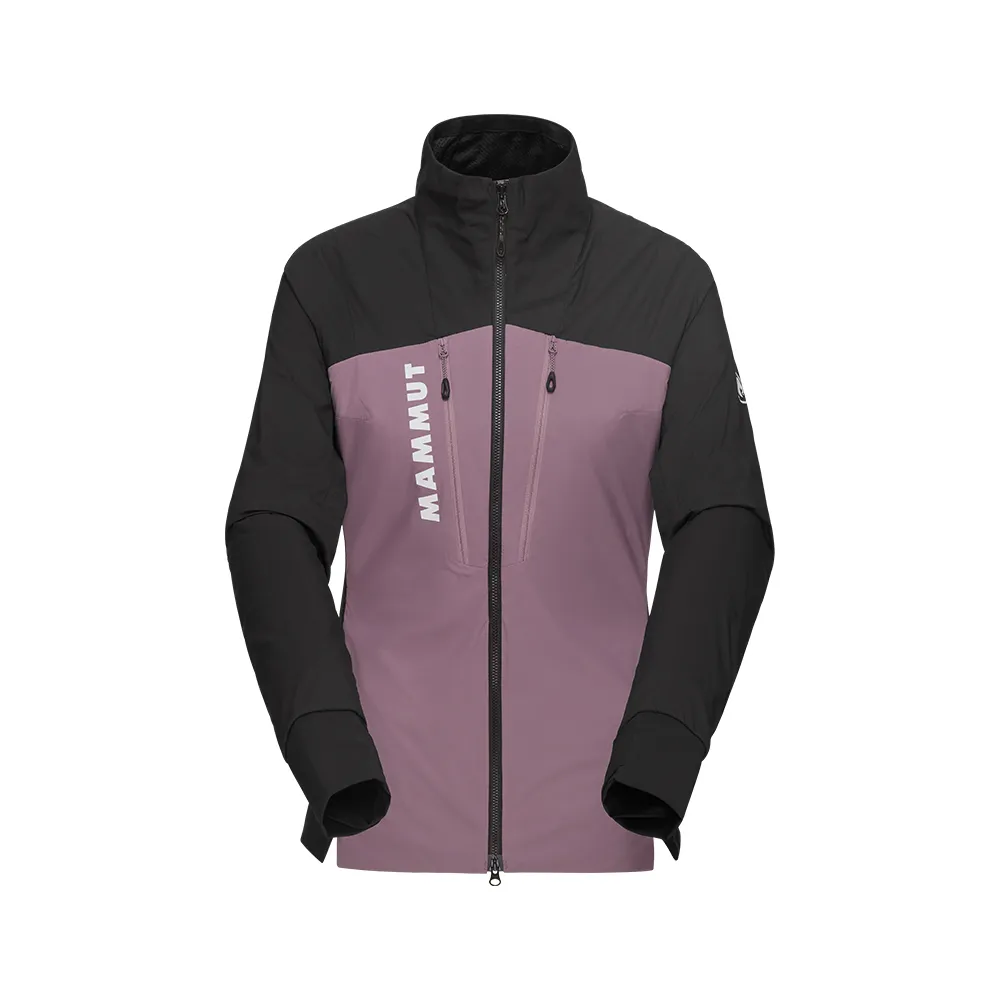 【Mammut 長毛象官方直營】Aenergy IN Hybrid Jacket W 輕量保暖化纖外套 波動紫/黑 女款 #1013-02590
