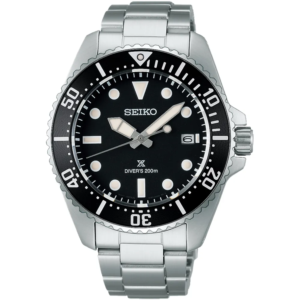 【SEIKO 精工】PROSPEX 太陽能200米潛水錶-41mm 雙11 送禮(V157-00A0D/SNE597P1)