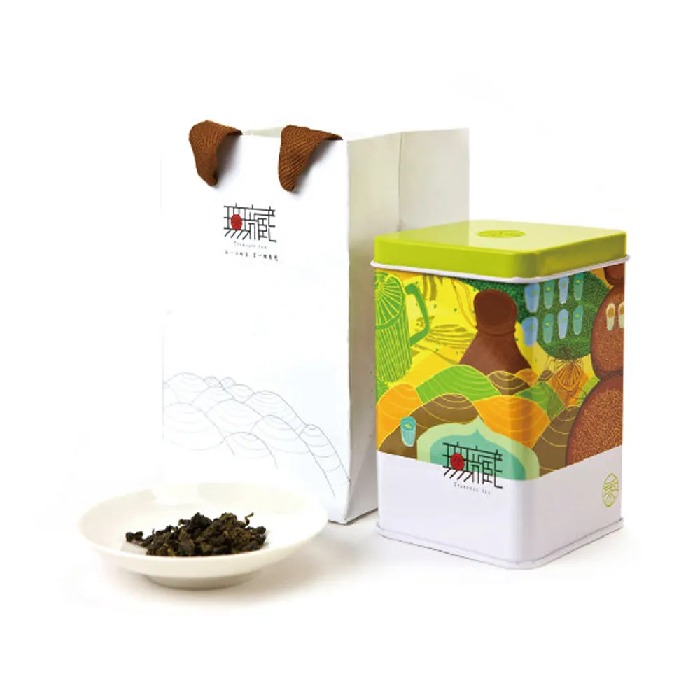 【無藏茗茶】阿里山陳年烏龍-光陰的味道100g鐵罐裝(陳年烏龍/阿里山高山茶葉/附提袋)