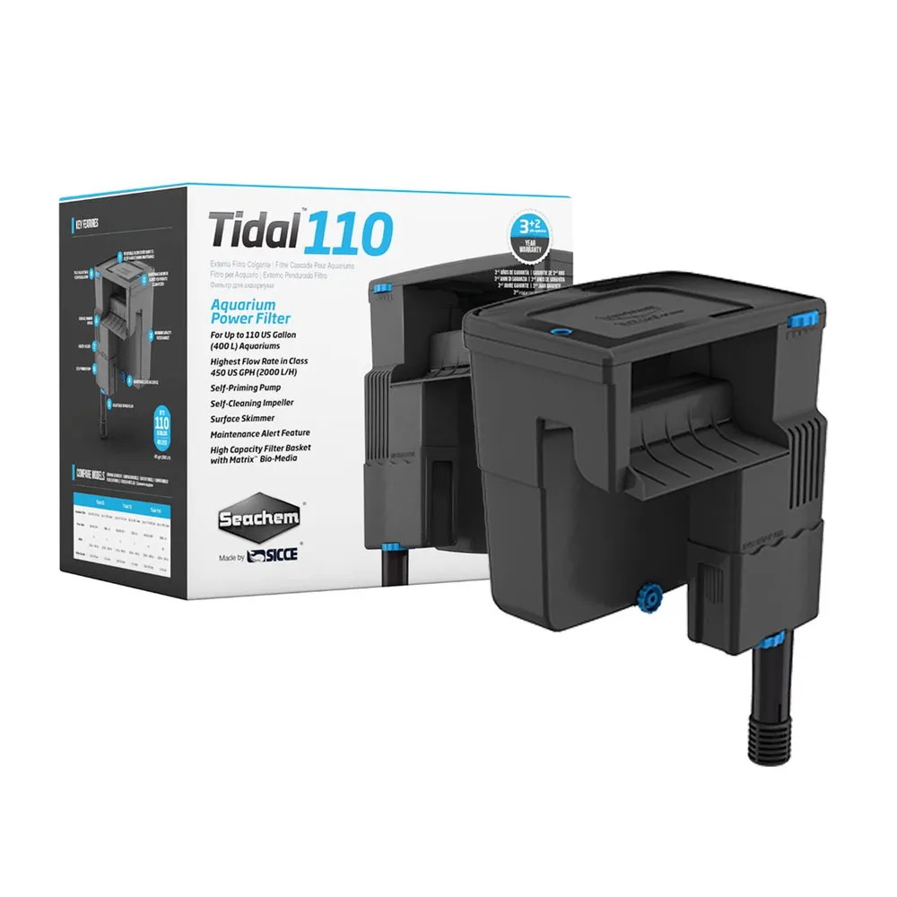 【Seachem 西肯】Tidal 多功能過濾器110(2000L/H 適用水量400公升)