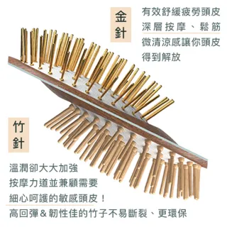 【台隆手創館】Uffy無非遠紅外線按摩梳-金針/竹針(氣墊梳 頭皮按摩梳 無非梳 雙11必買 )