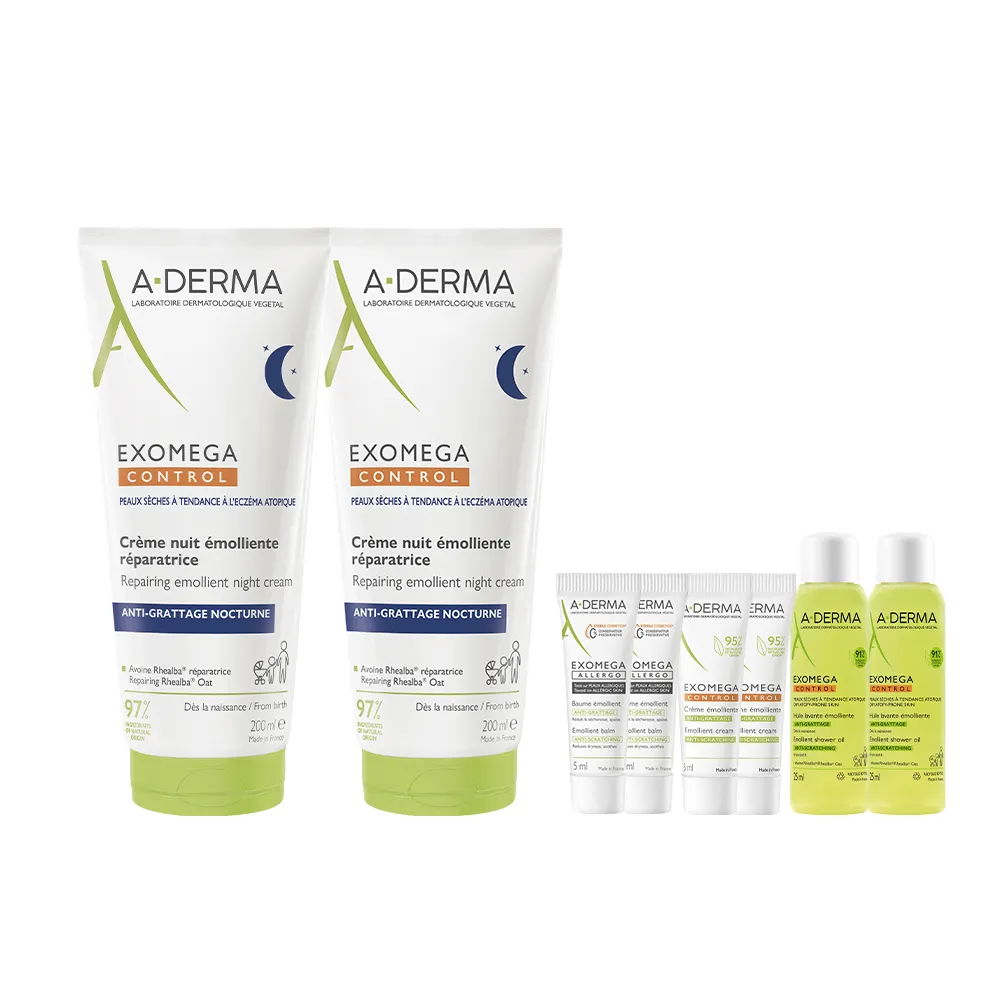 【A-DERMA 艾芙美】官方直營 新葉益護佳乾癢晚安霜200ml 2入組