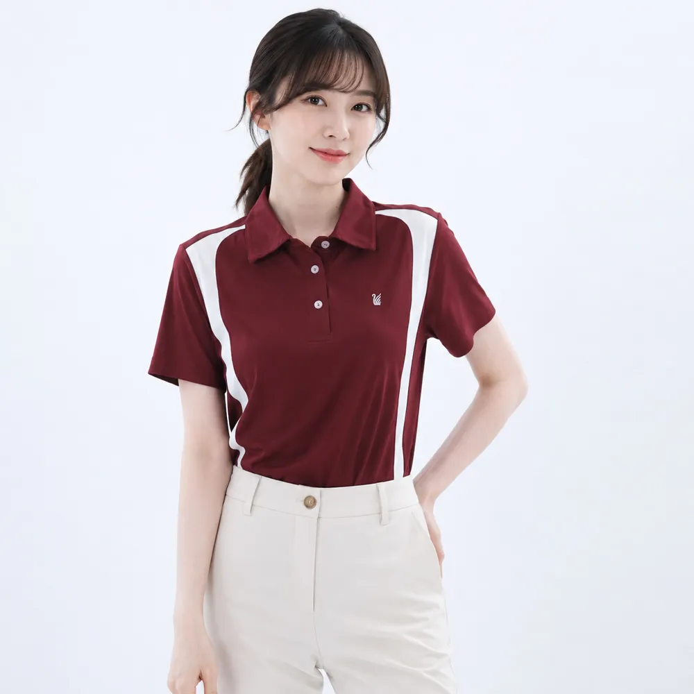 【遊遍天下】女款抗UV防曬速乾吸濕排汗機能POLO衫 GS1048紅色(M-5L 大尺碼)