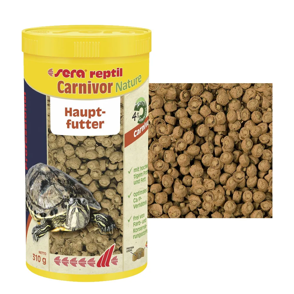 【德國Sera】爬蟲甜甜圈飼料-肉食性1000ml(水龜 澤龜 箱龜)