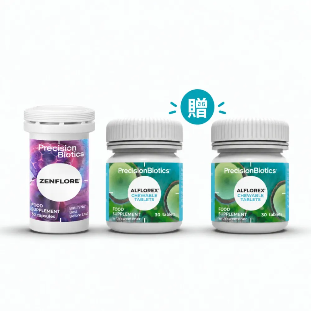 【PrecisionBiotics 普葆】雙享好菌組 愛弗樂+珍弗樂 (幫助維持消化道機能 使排便順暢 幫助入睡 )