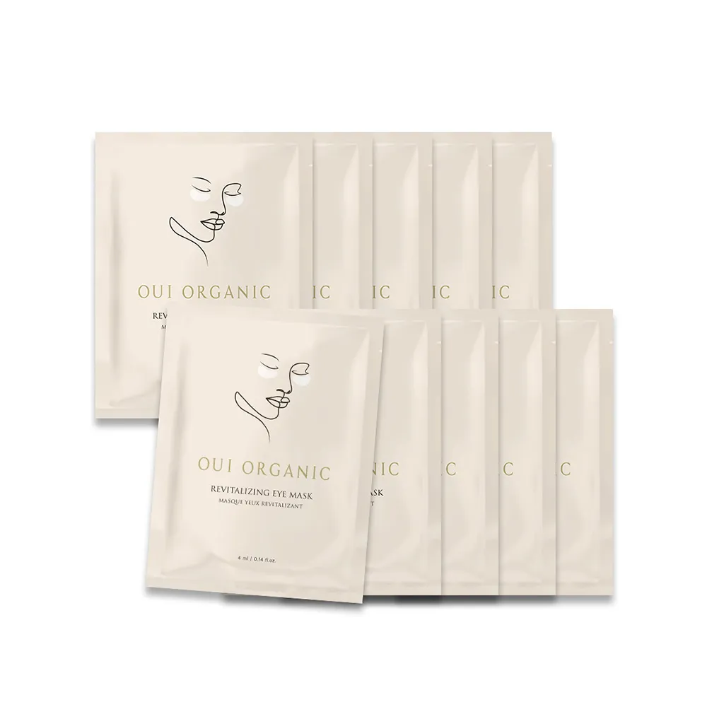 【WeOrganic 唯有機】舒壓晶亮彈潤眼膜10入組(保濕、低敏、舒緩、超輕薄)