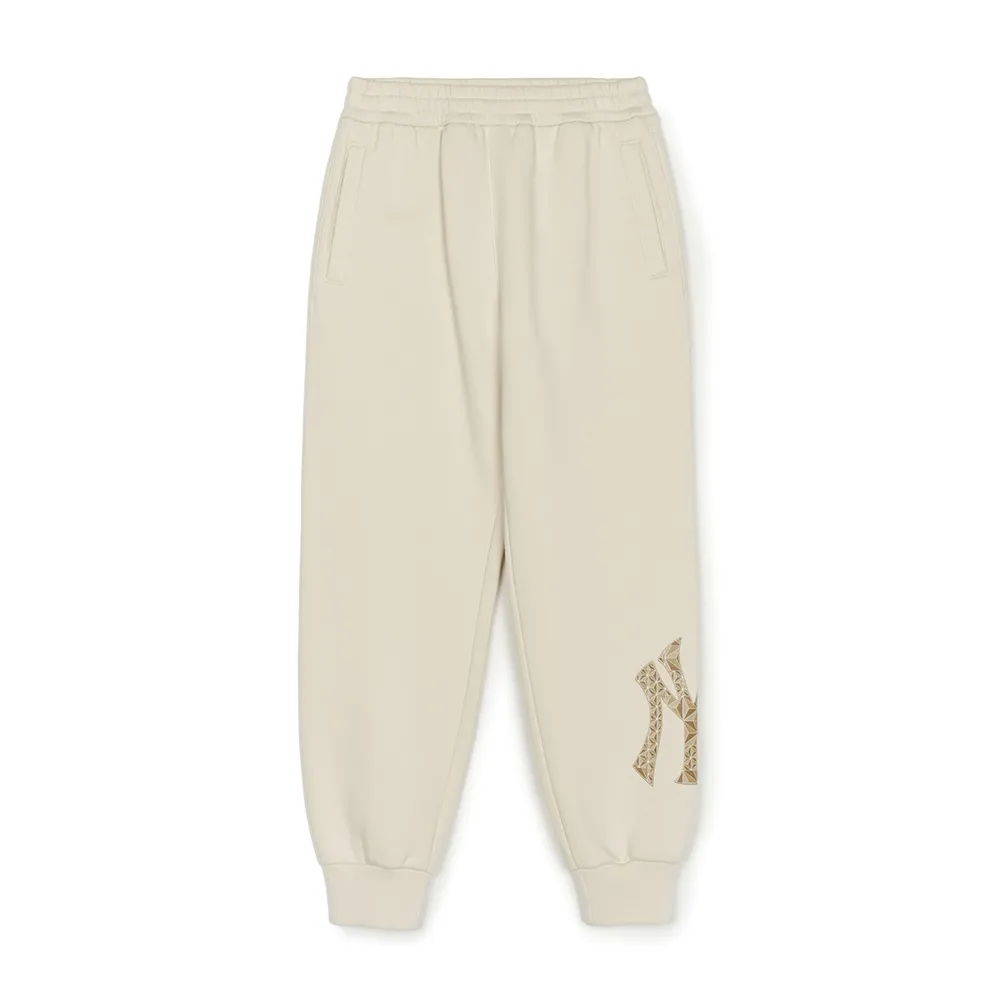 【MLB】運動褲 休閒長褲 Monogram系列 紐約洋基隊(3APTM0746-50CRD)