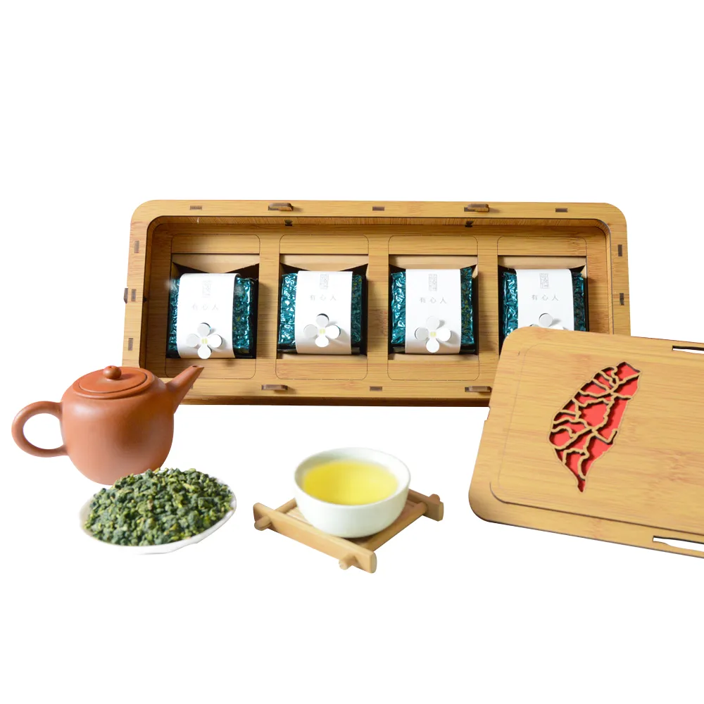 【xiao de tea 茶曉得】杉林溪韻致珍藏烏龍茶葉手提禮盒75gx4包x1盒(0.5斤;無提袋;國慶送禮/茶葉/禮盒)