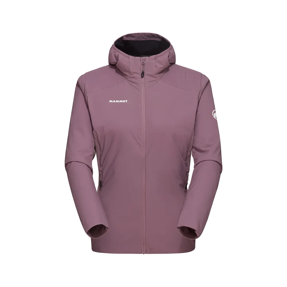 【Mammut 長毛象官方直營】Rime Light IN Flex Hooded Jkt 機能化纖連帽外套 波動紫 女款 #1013-03170