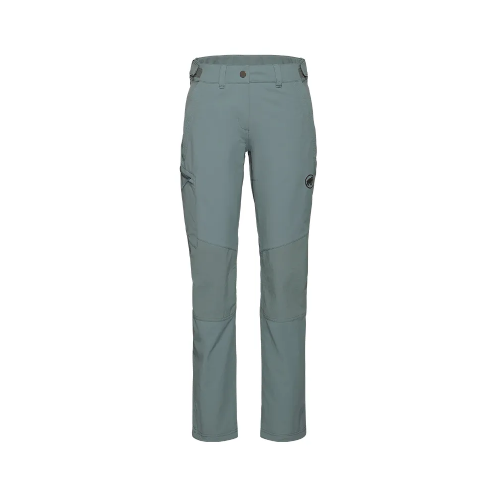 【Mammut 長毛象官方直營】Runbold Guide SO Pants W 防風防潑水健行軟殼長褲 地層灰藍 女款 #1021-01470
