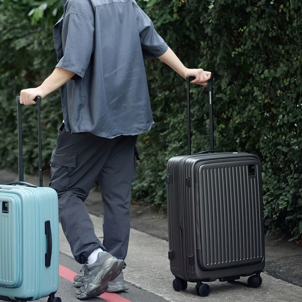 【金安德森】24吋 Traveler 前開式頂規Hinomoto日乃本輪行李箱(多色任選)