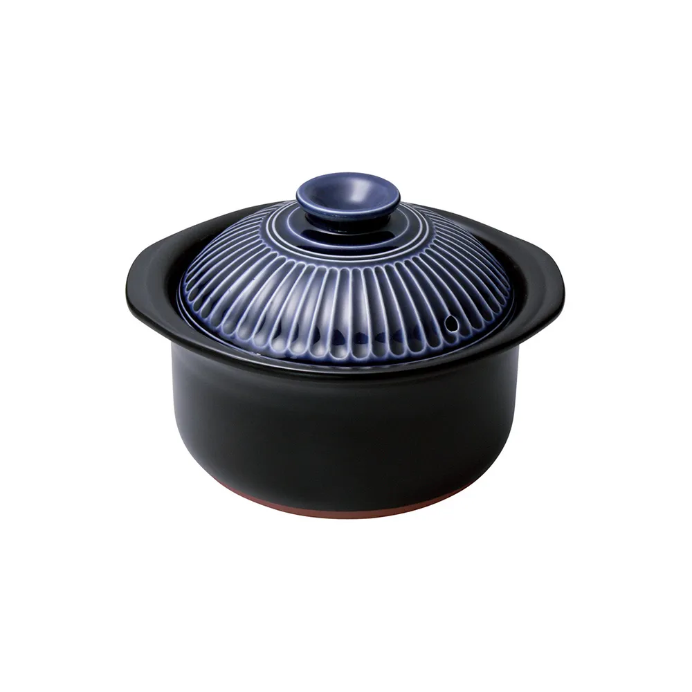 【SAJI 佐治陶器】日本製菊花系列2合炊飯鍋1200ML(日本製 陶鍋 炊飯鍋)