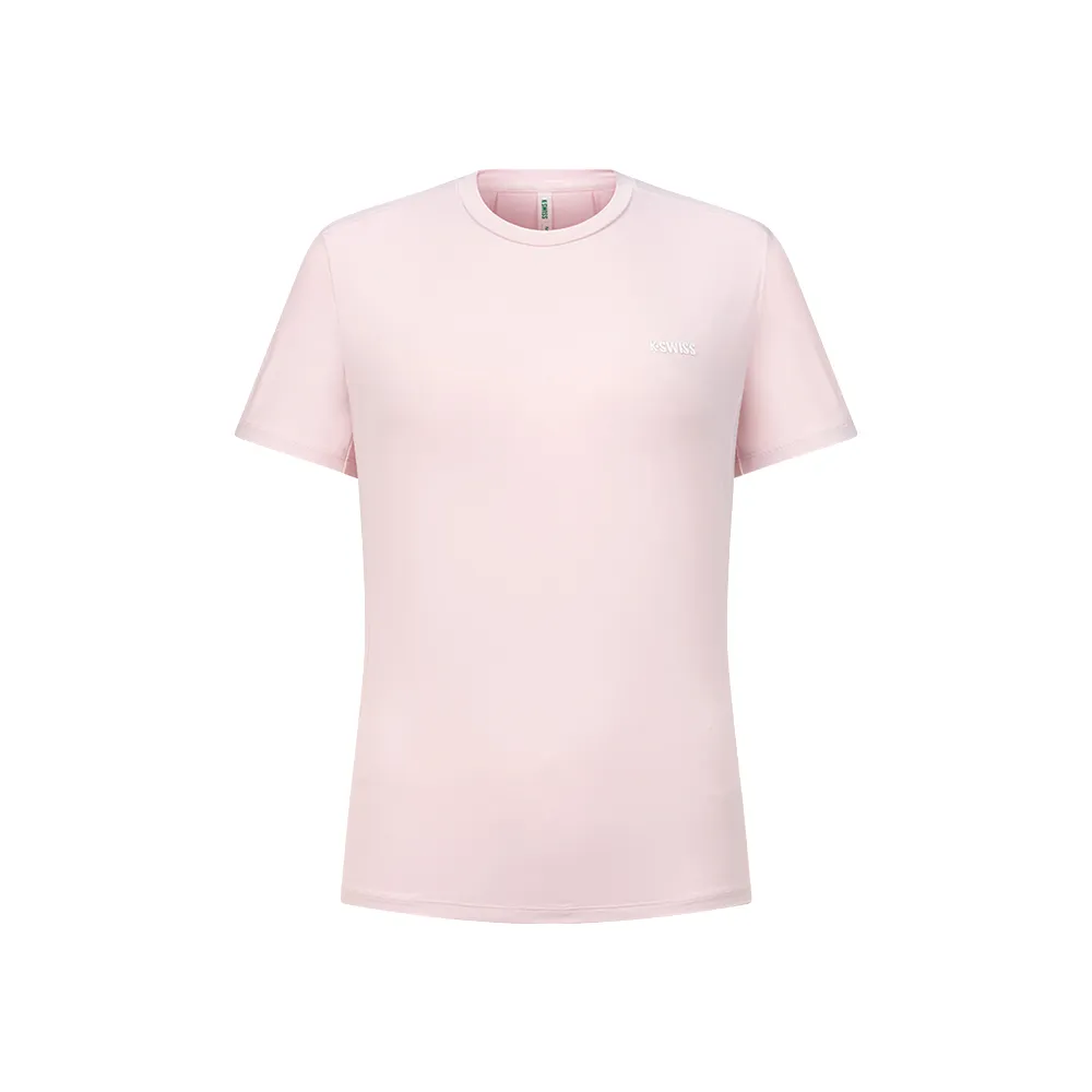 【K-SWISS】運動T恤 SHIRTKC7522WFTS52 吸濕排汗 女上衣 粉紅色 1911665-606